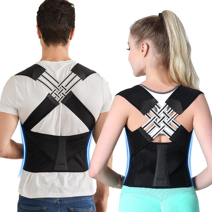 🚶 Last Day Promotion 49% OFF💪 Adjustable Posture Corrector for Men & Women, Back Shoulder Support Brace for Slouching Relief🌿