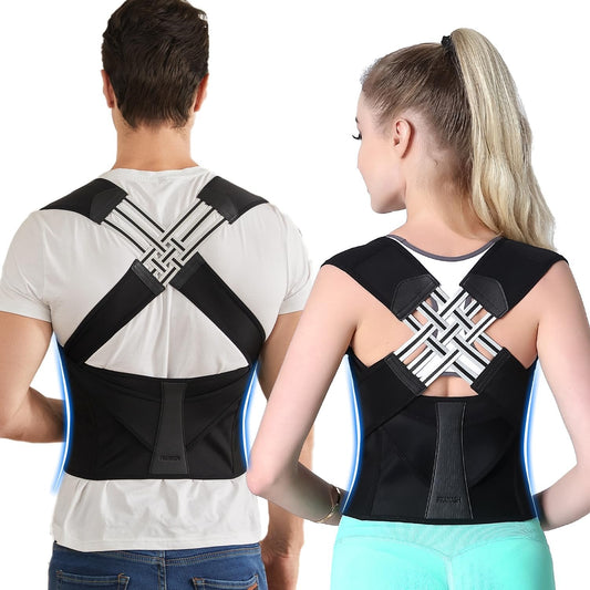 🚶 Last Day Promotion 49% OFF💪 Adjustable Posture Corrector for Men & Women, Back Shoulder Support Brace for Slouching Relief🌿