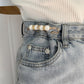 Fancy Rhinestones Pearls Safety Pin