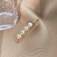 Fancy Rhinestones Pearls Safety Pin