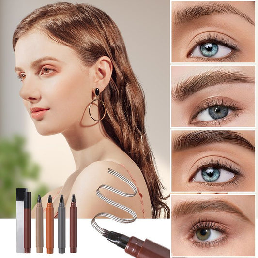 🥳2026 HOT SALE🥳💞50K+ SOLD!✏️👁️ 50% OFF! Waterproof 4‑Tip Beard & Eyebrow Pen – Natural hair strokes, smudge‑proof & long‑lasting. Fill & define with ease! 💨✨