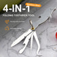 4-in-1 Foldable Stainless Steel Toothpick Tool