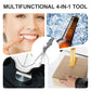 4-in-1 Foldable Stainless Steel Toothpick Tool