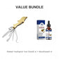 4-in-1 Foldable Stainless Steel Toothpick Tool