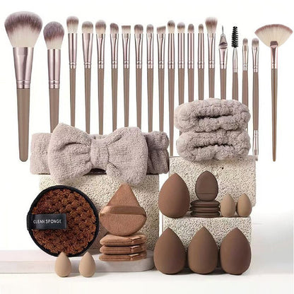 🤍🌷 Metà Prezzo | Set Pennelli e Spugnette 2 in 1