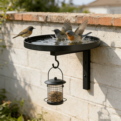 🐦⏰ SOLO OGGI | Bagnetto Uccelli Metallo Fissabile a Parete -50%