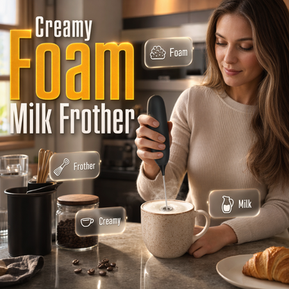 One-Touch Milk Frother – Compact & Lightweight Design