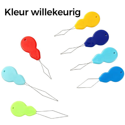 50 Gourd-Shaped Needle Threaders with Flexible Steel Wire Loop