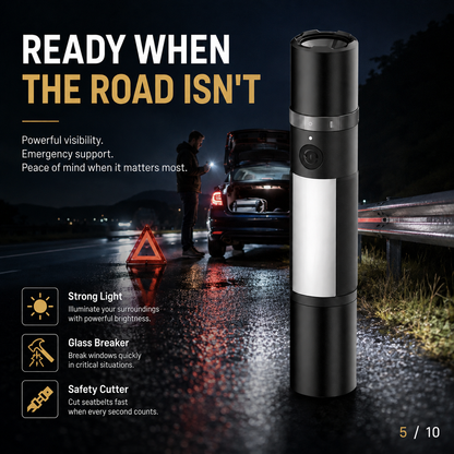 Portable Multi-functional Emergency Flashlight