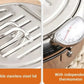 Stainless Steel Tempura Fryer Pot – Thermometer, Drain Rack, Deep‑Body ✨