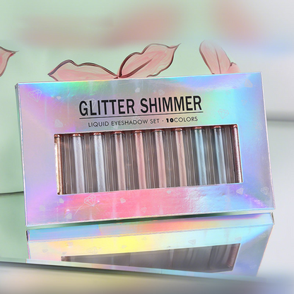 10 Colors Liquid Glitter Eyeshadow Set