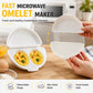 🥳2026 HOT SALE🥳💞50K+ SOLD! 🍳⚡ 50% OFF + BUY MORE, SAVE MORE! Microwave Omelet Cooker – 2-in-1 makes omelets & egg cups in minutes. Premium eco-friendly PP – safe, durable & BPA-free. From £9.99 – stock up for quick healthy breakfasts! 🧼✅