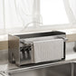 Self-Draining Sponge Holder with Towel Bar for Kitchen Sink