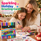 12 Pack Dual Tip Glitter Markers and Highlighters Set 24 Colors Double Ended Soft Brush Tip Pens for Student Art Drawing