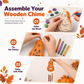 🎃 Halloween Wooden Pumpkin Craft Kit | DIY Wind Chime