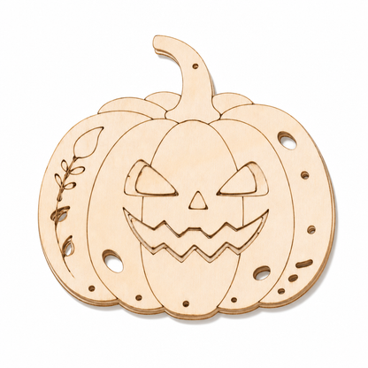 🎃 Halloween Wooden Pumpkin Craft Kit | DIY Wind Chime