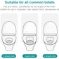 No-Peel Adhesive Disposable Toilet Seat Covers