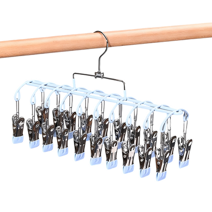 Stainless Steel Laundry Drying Rack with 20 Clips