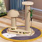 Interactive Cat Scratching Post with Feather Teaser & Ball Toys