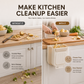 Foldable Hanging Trash Can for Kitchen Cabinet Door