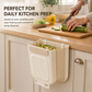 Foldable Hanging Trash Can for Kitchen Cabinet Door
