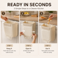 Foldable Hanging Trash Can for Kitchen Cabinet Door