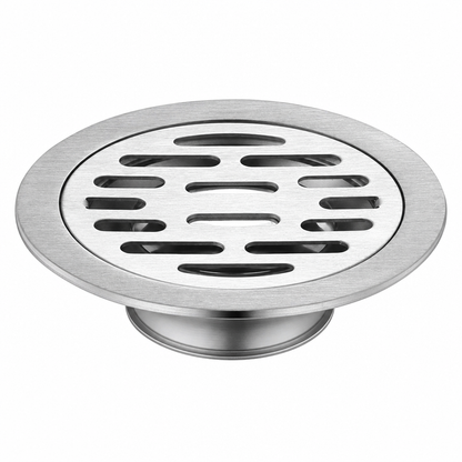 Brushed Stainless Steel Round Floor Drain with Deodorizing Core for Bathroom and Washing Machine