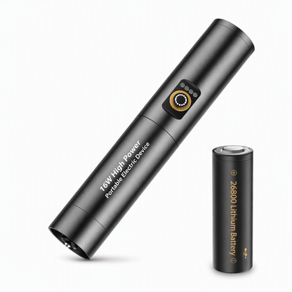 Super Bright Rechargeable White Laser Flashlight High Power Long Range Portable Torch for Outdoor Hiking and Patrolling