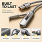 2-in-1 Foldable Stand 240W Fast Charging Braided Type-C Cable