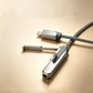 2-in-1 Foldable Stand 240W Fast Charging Braided Type-C Cable