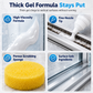 Bathroom Mold Remover Gel for Shower Door Grooves and Glass Tracks Black Mold Stain and Limescale Cleaner Set with Sponge 30ml