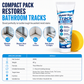 Bathroom Mold Remover Gel for Shower Door Grooves and Glass Tracks Black Mold Stain and Limescale Cleaner Set with Sponge 30ml