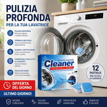 ⭐ -50% Pastiglie per pulire la lavatrice in profondità